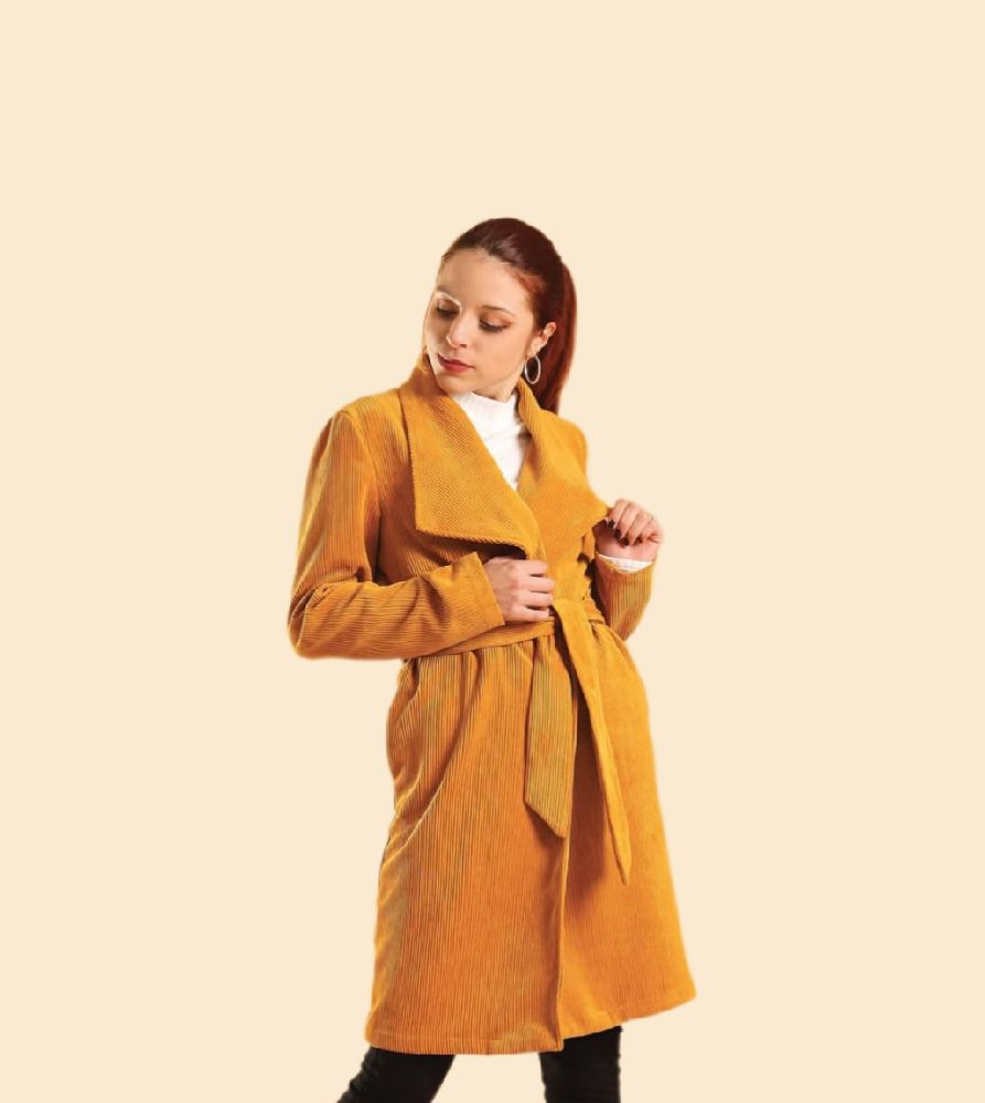 Trench kastelo en velour 
