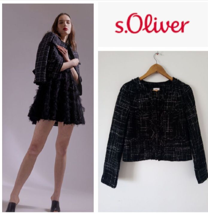 veste en tweed s.oliver 