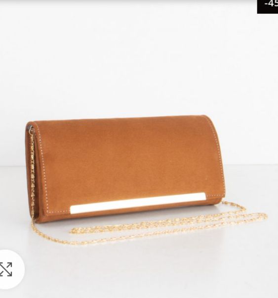 Pochette camel (Strass) 