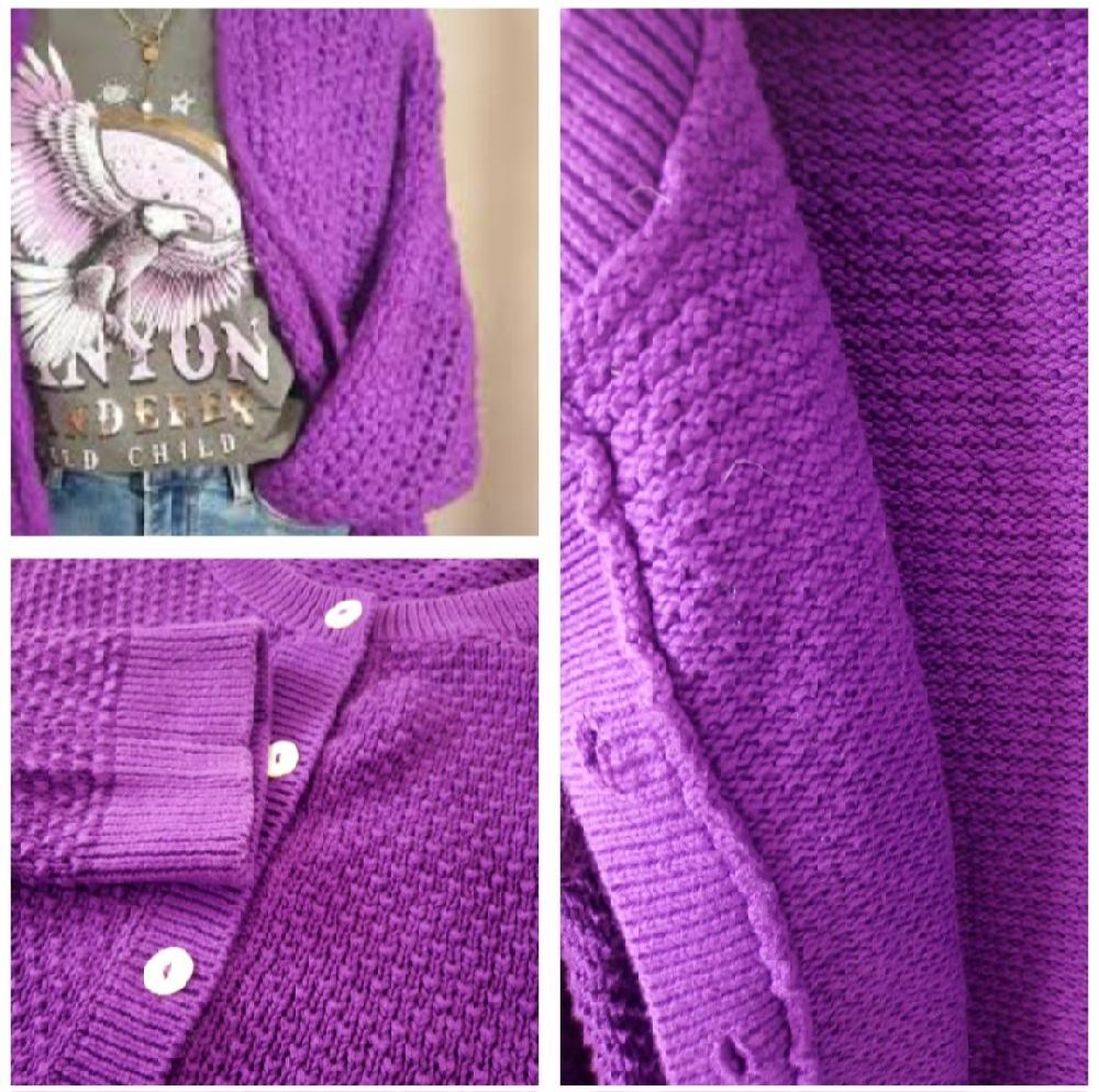 cardigan violet