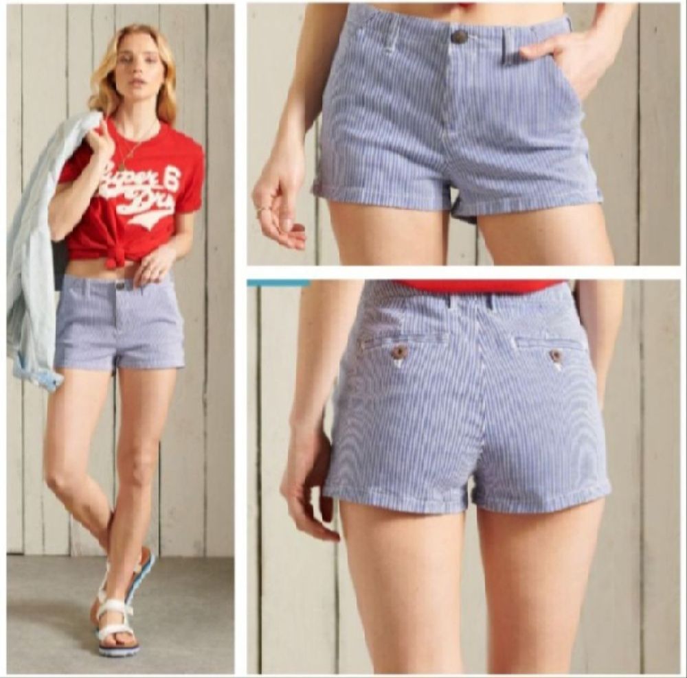 Short à rayures pour femme en excellent état 