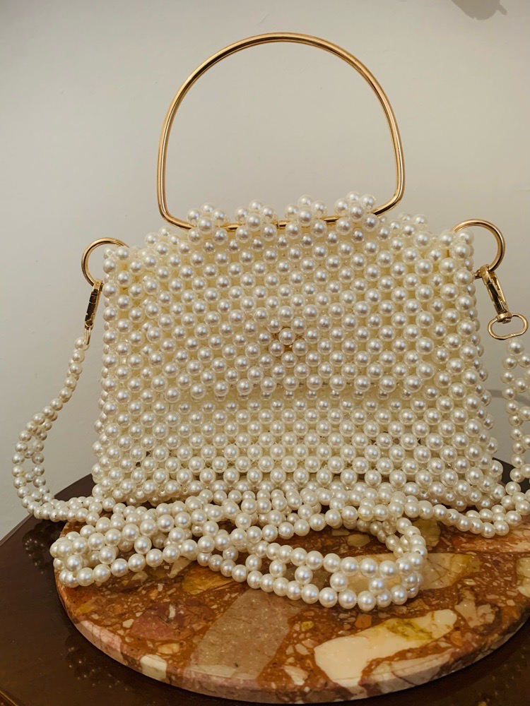 Sac à bandoulière en perles fait main