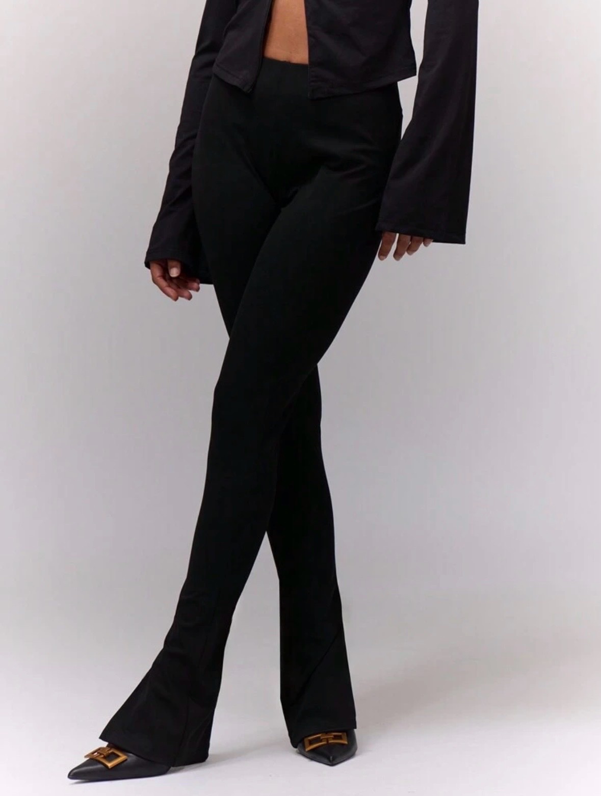 Legging flare avec fente
