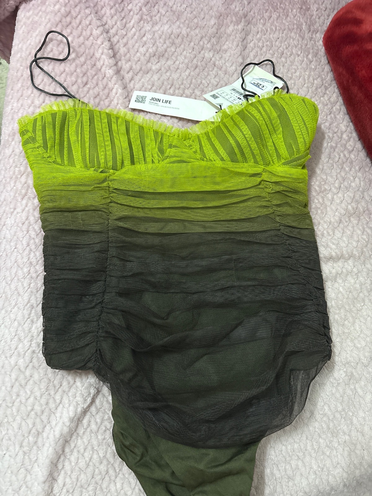 Bodysuit verte de chez zara france 