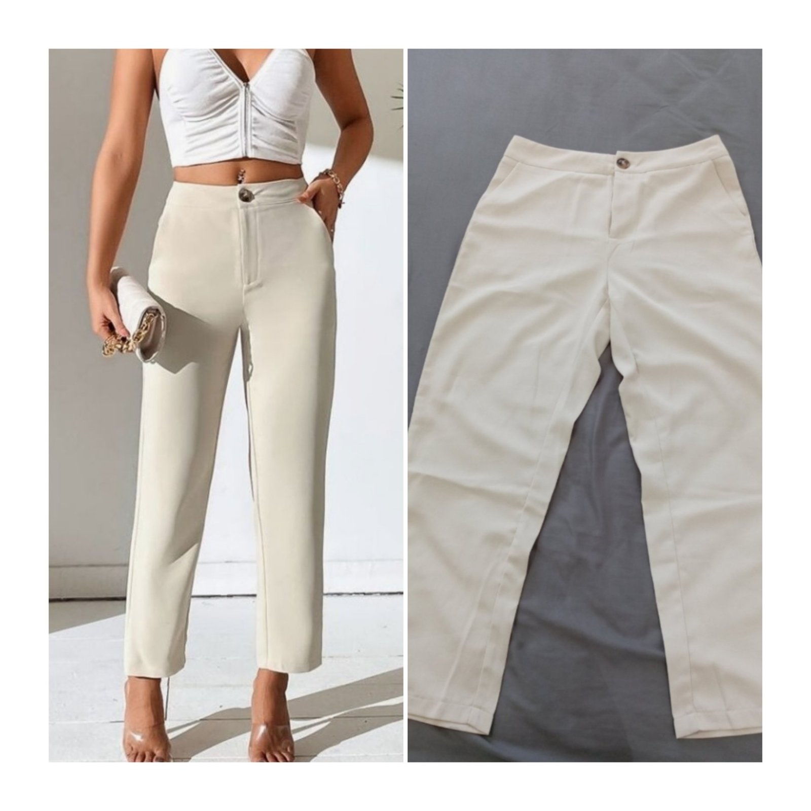 Pantalon beige claire
