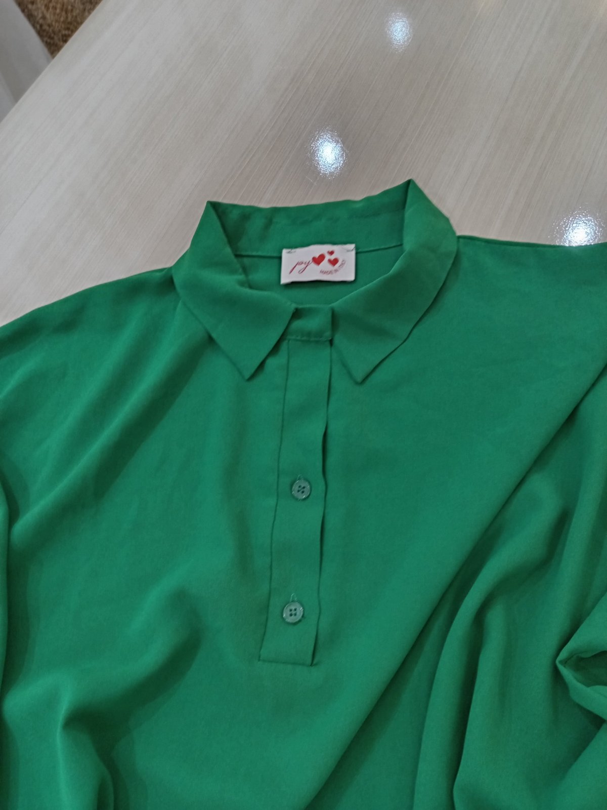 Chemise vert large