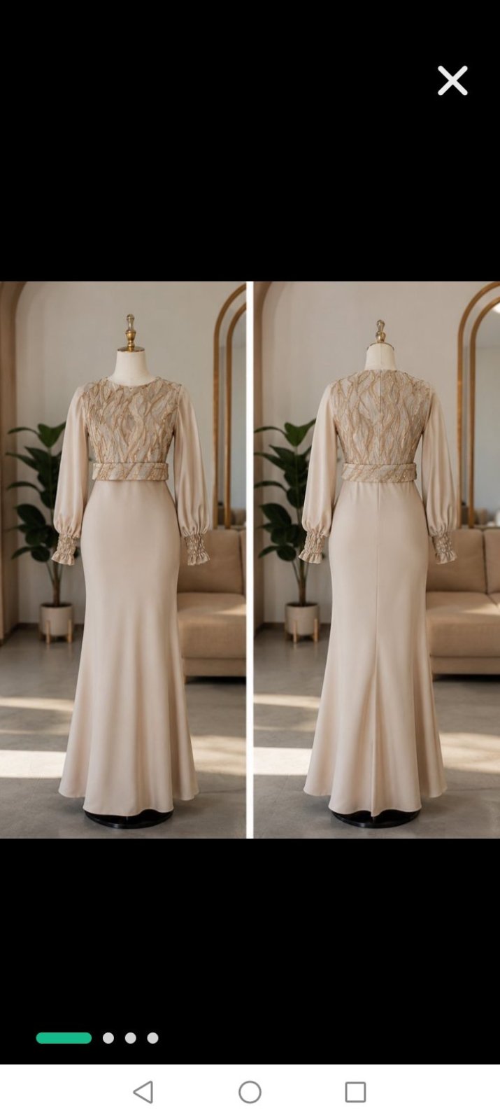 Robe beige