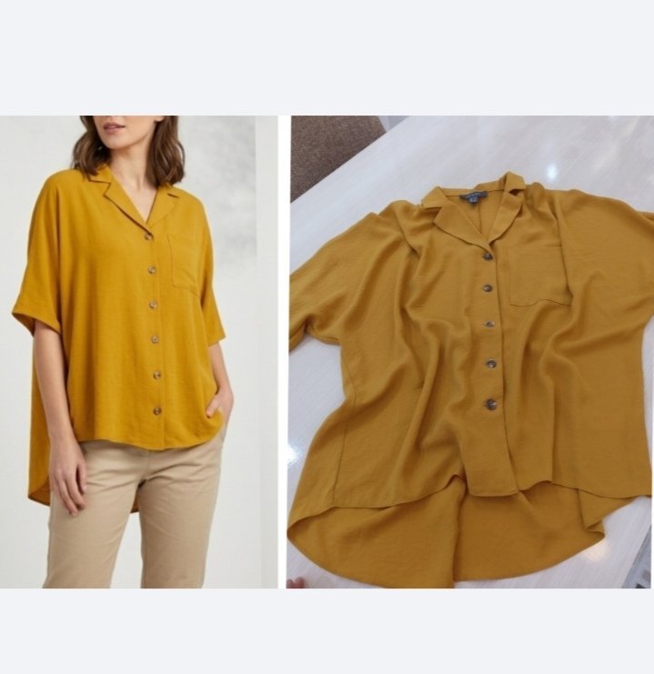 Chemise jaune large 🧡 