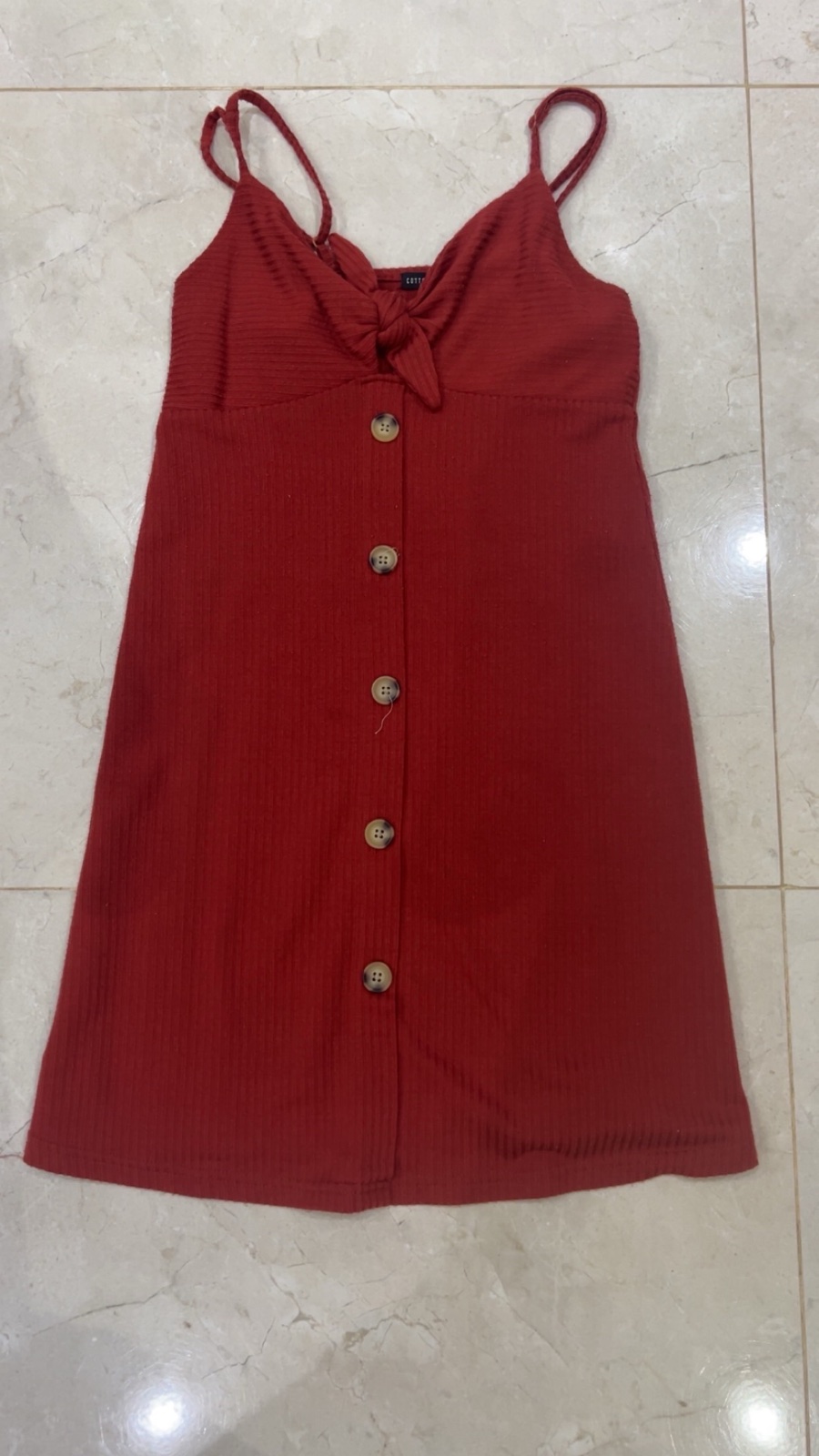 Robe brique/terracotta