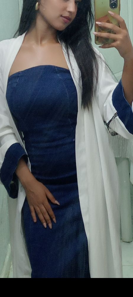 Robe jean + abaya 