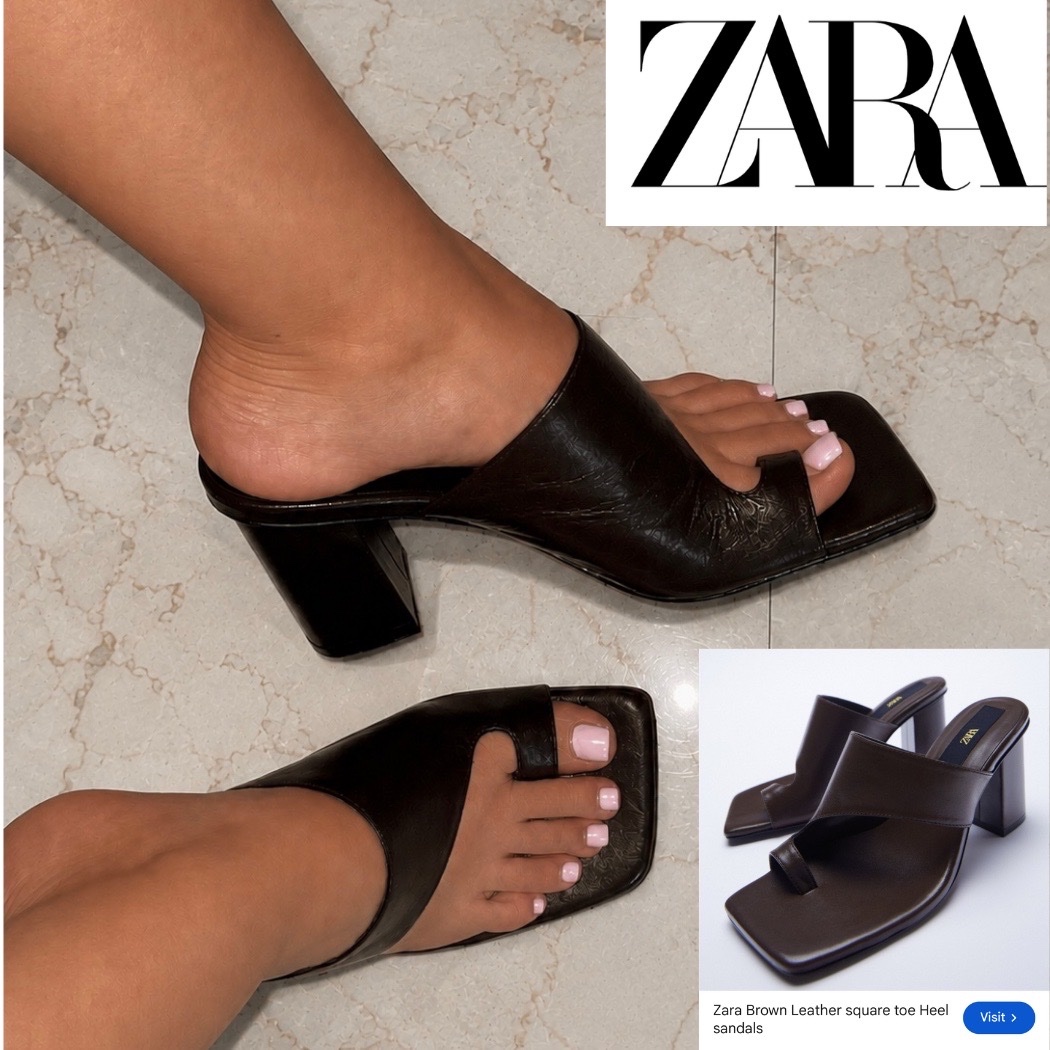 Des mules zara marron chocolat