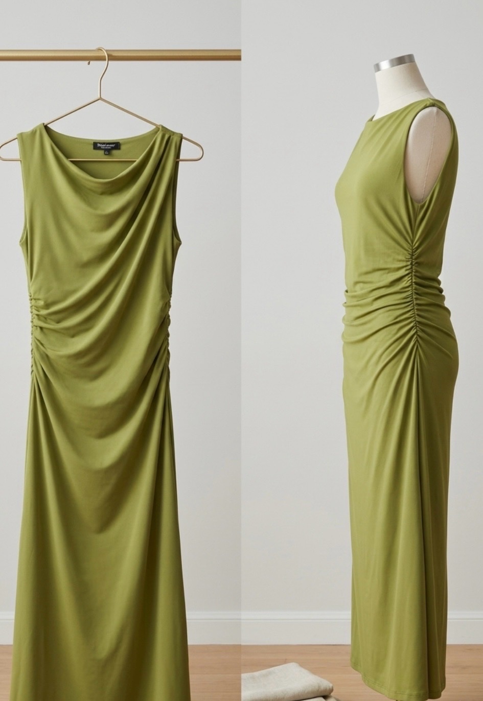 Robe verte stradivarius