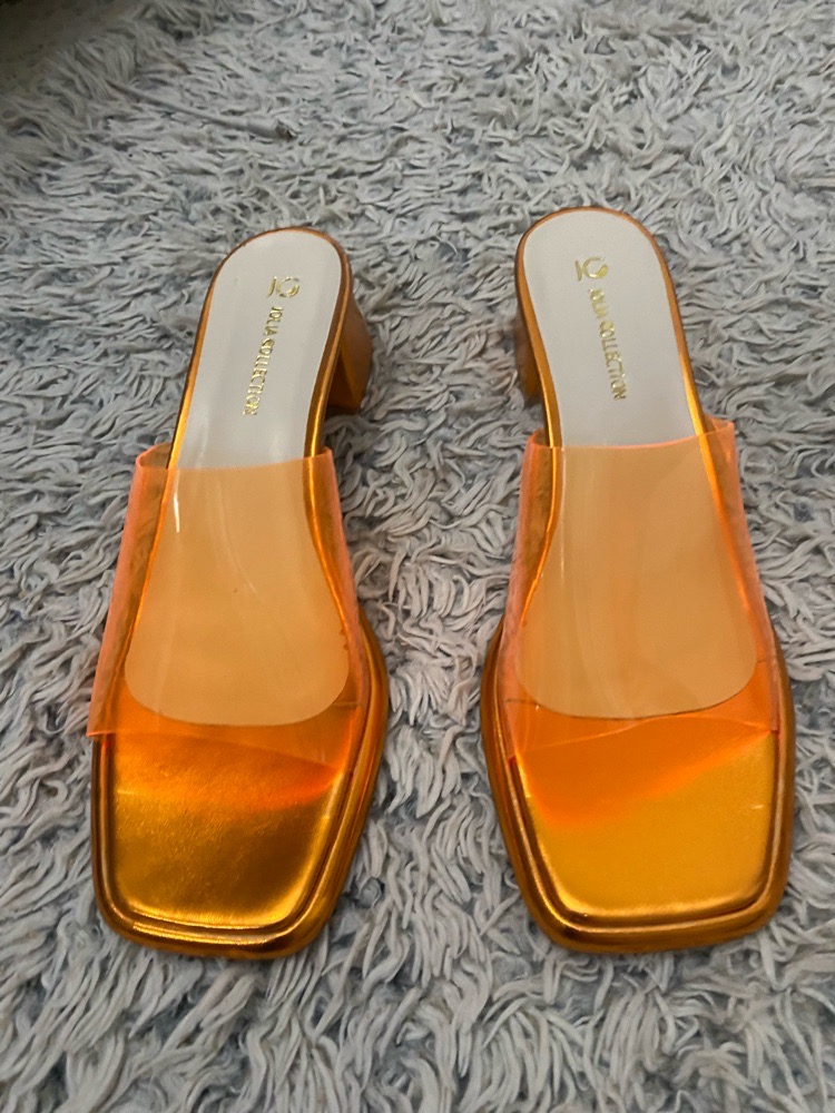 Mules orange neuf 41
