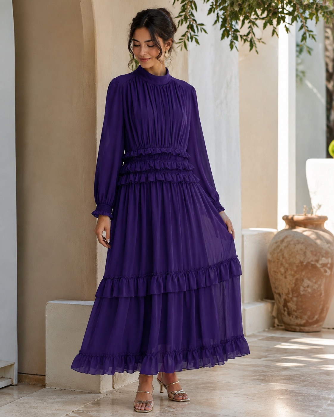 Robe violet 