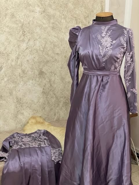 Robe violet + robe petite fille 6 ans cadeau