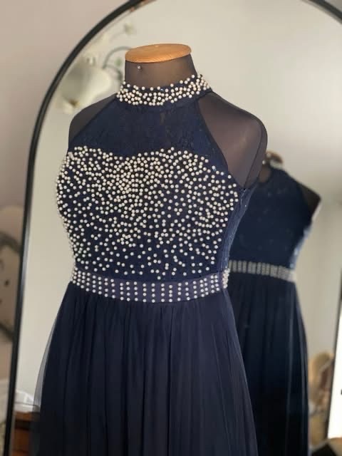 Robe soorée bleu nuit 