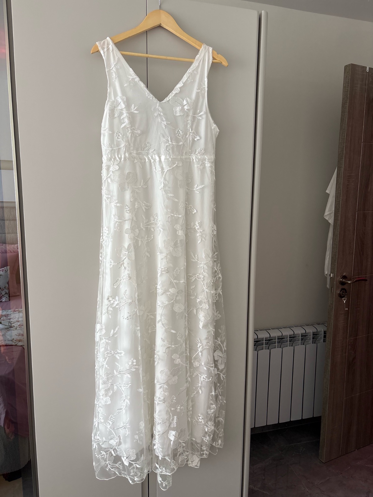 Robe blanche dentelle 