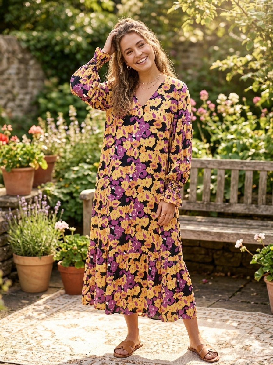 Robe fleurie Mango