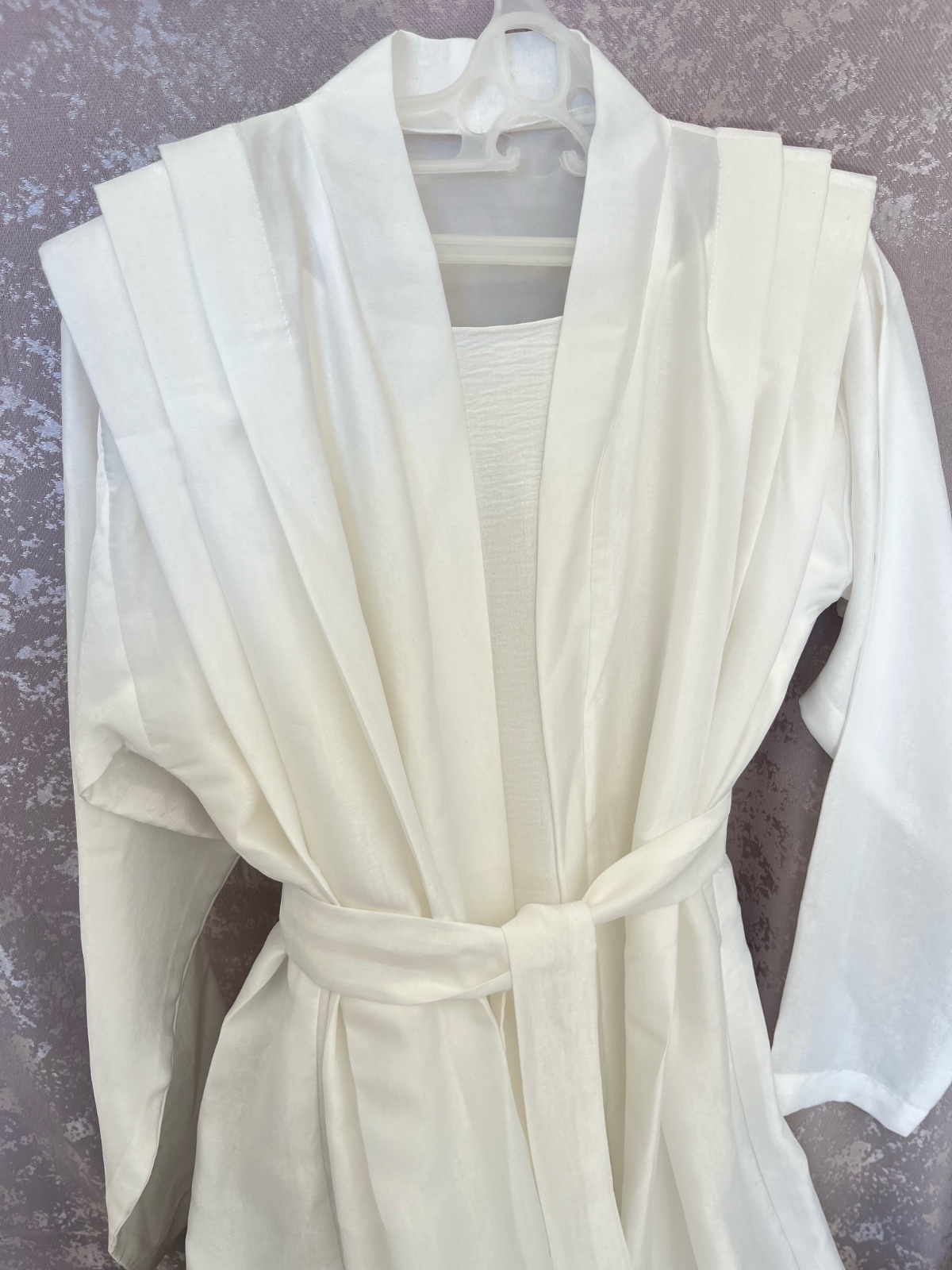 Abaya blanc 3pcs