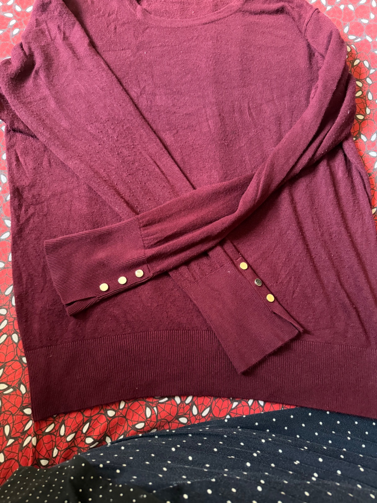 Pull burgendy zara 