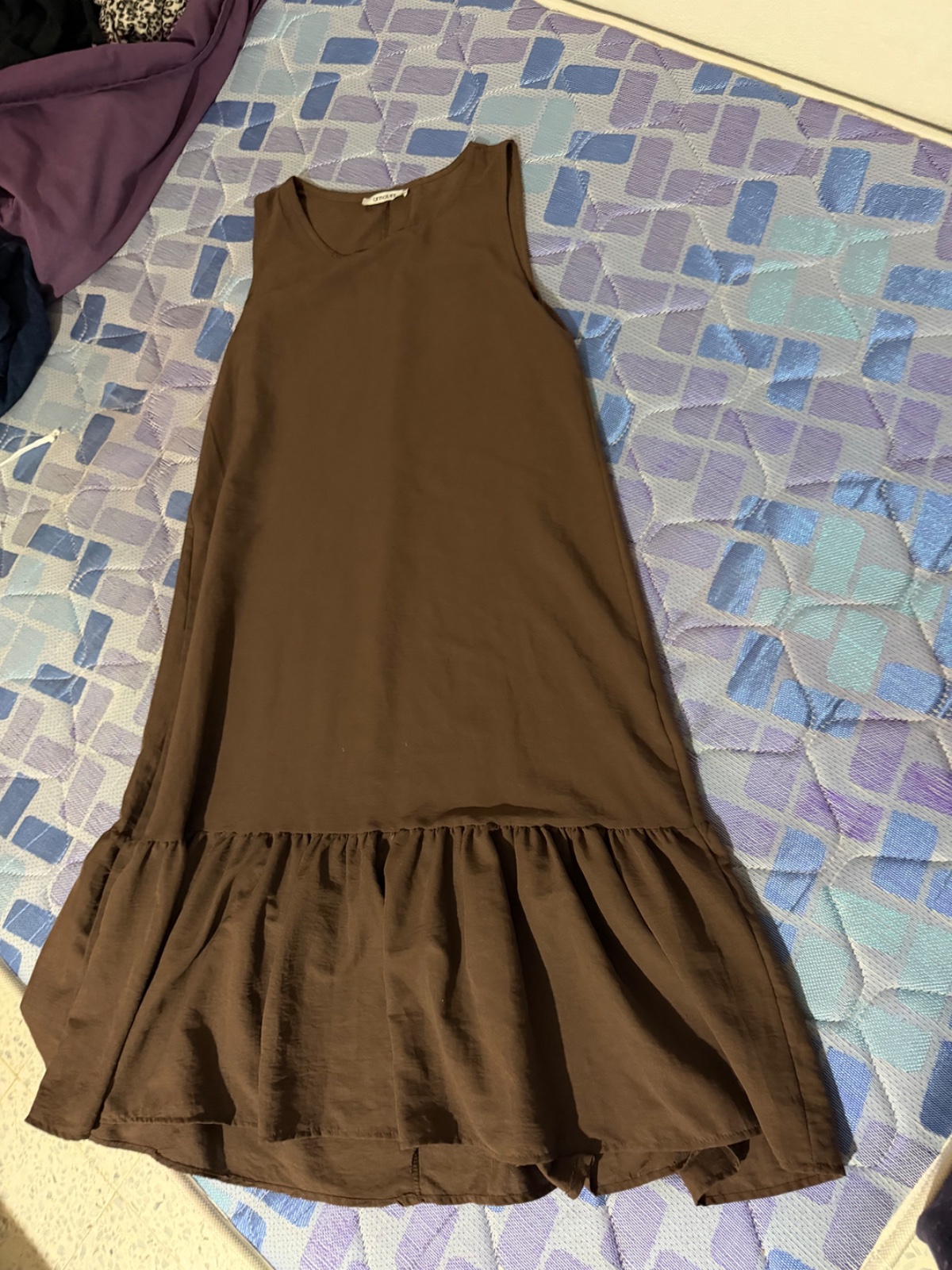 Robe fluide marron 