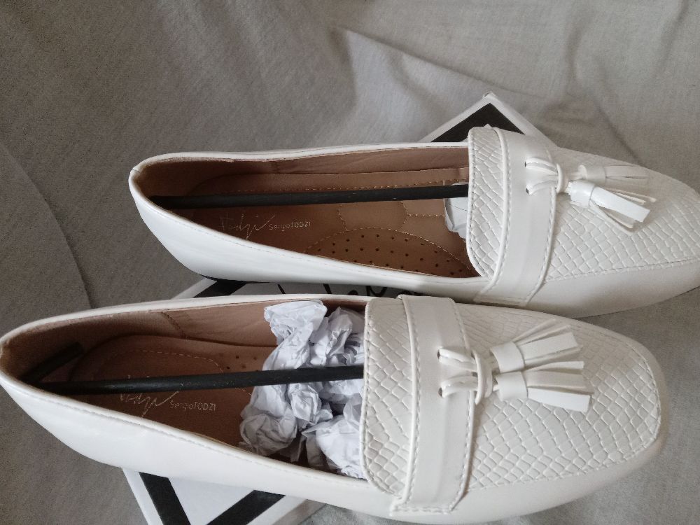 mocassins blanc