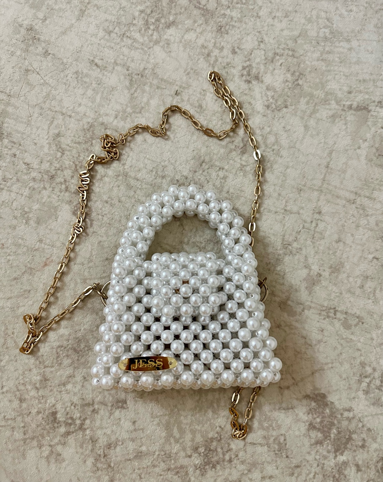 Mini sac en perle de chez jess creation neuf jamais porté