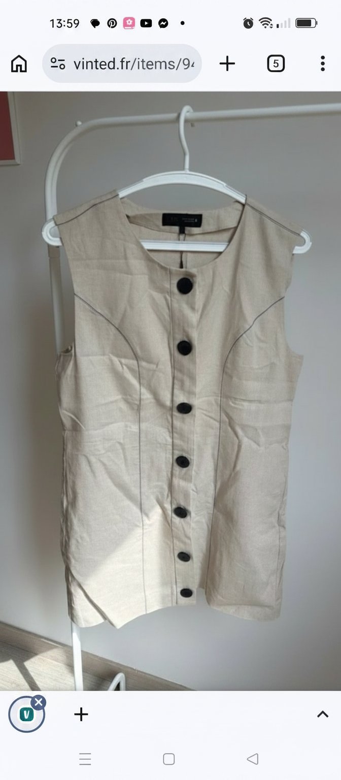 Robe lin zara