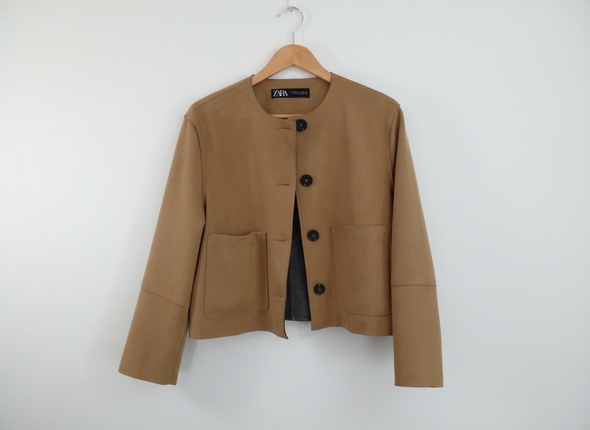 Veste daim zara