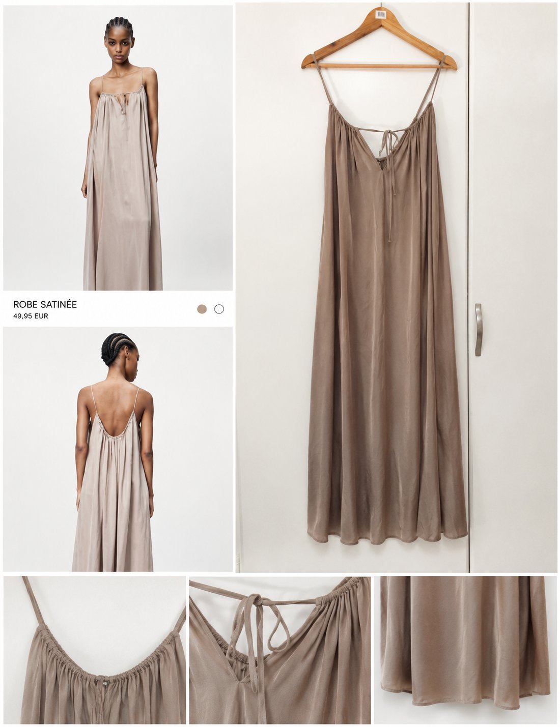 Robe zara satinée