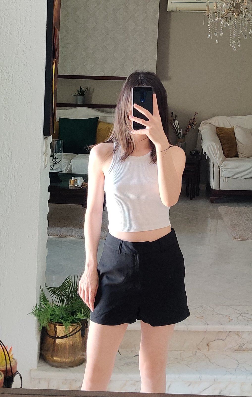 Short taille haute boohoo