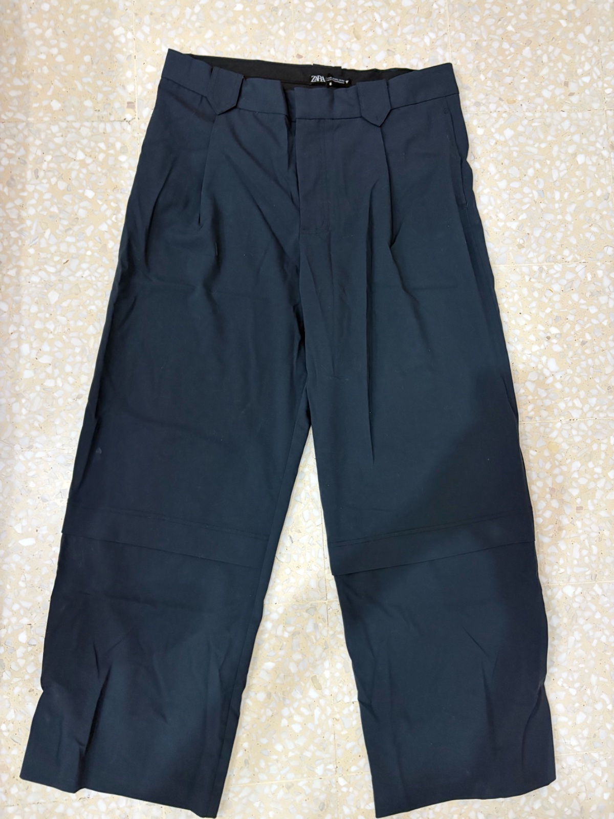Pantalon zara bleu marine 