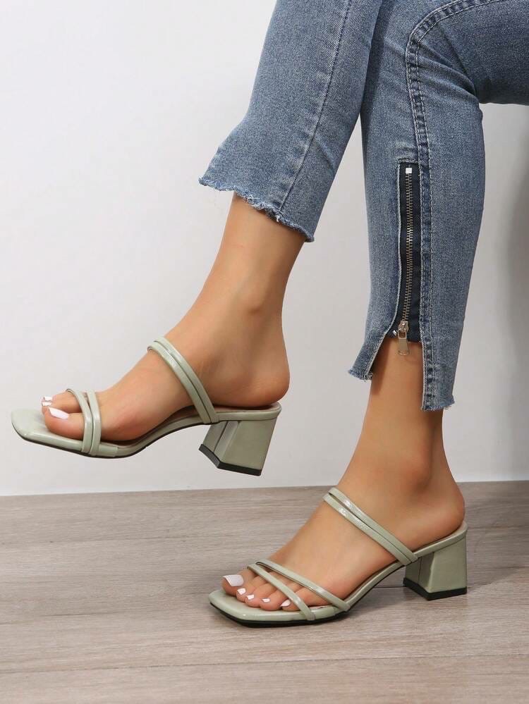 Mules vert shein