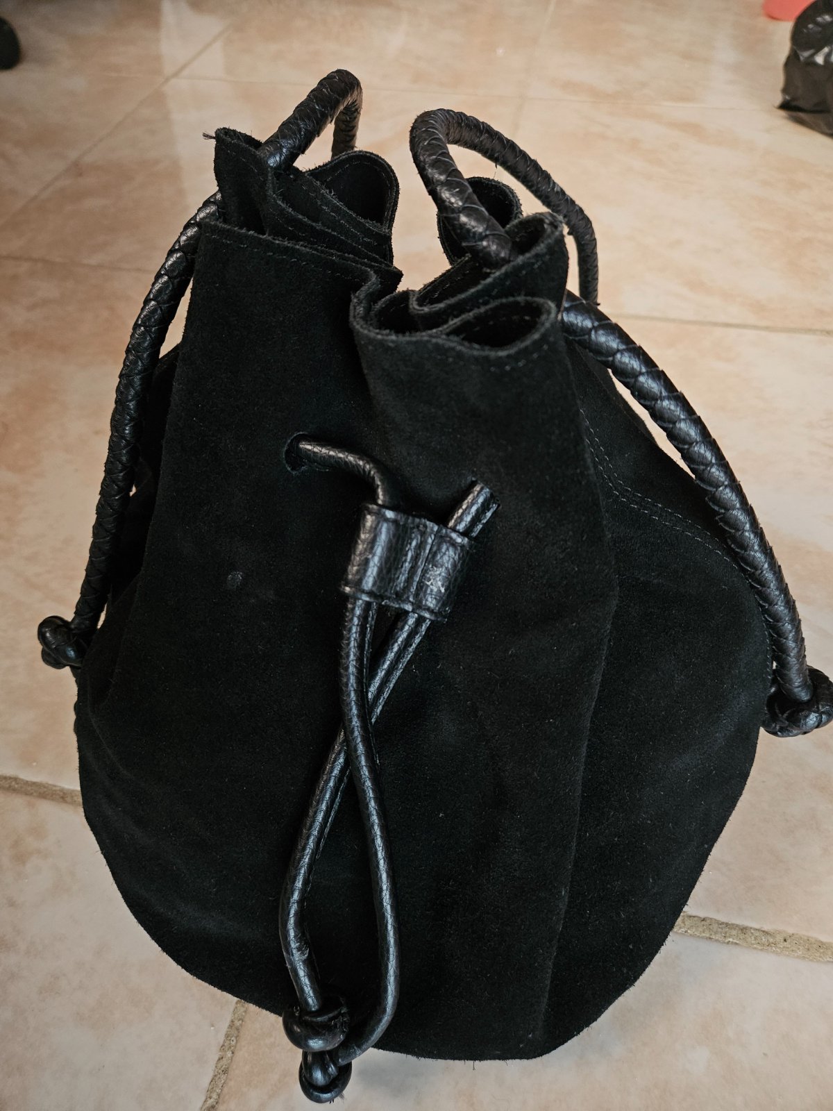 Sac bourse en daim zara