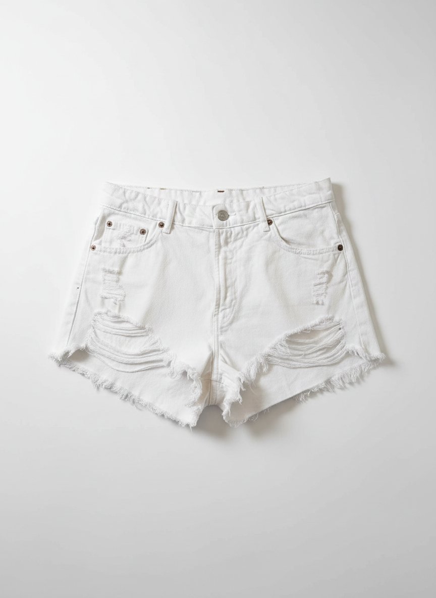 Short jean blanc zara