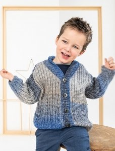 Un cardigan en tricot pour bébé de la marque babyGap à col châle