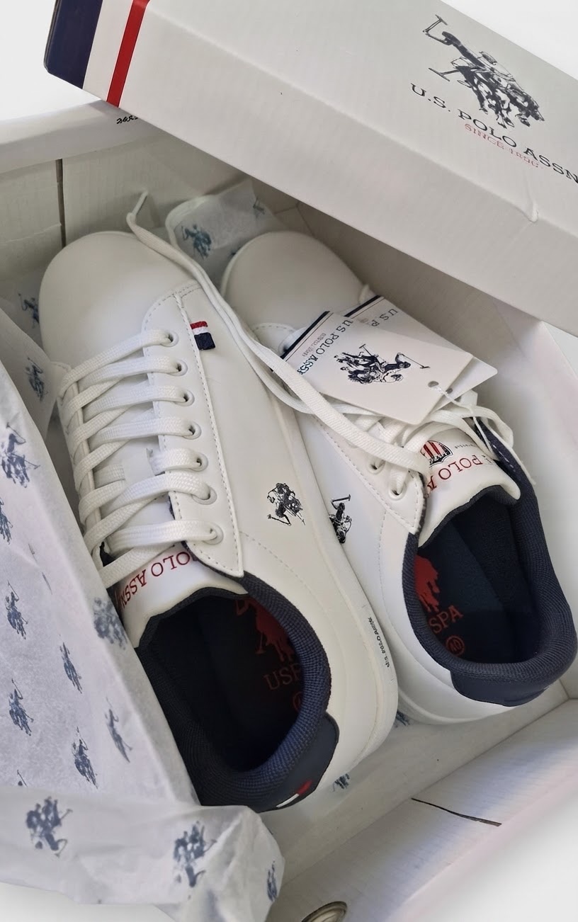 US Polo Assn. – Sneakers blanches 🤍