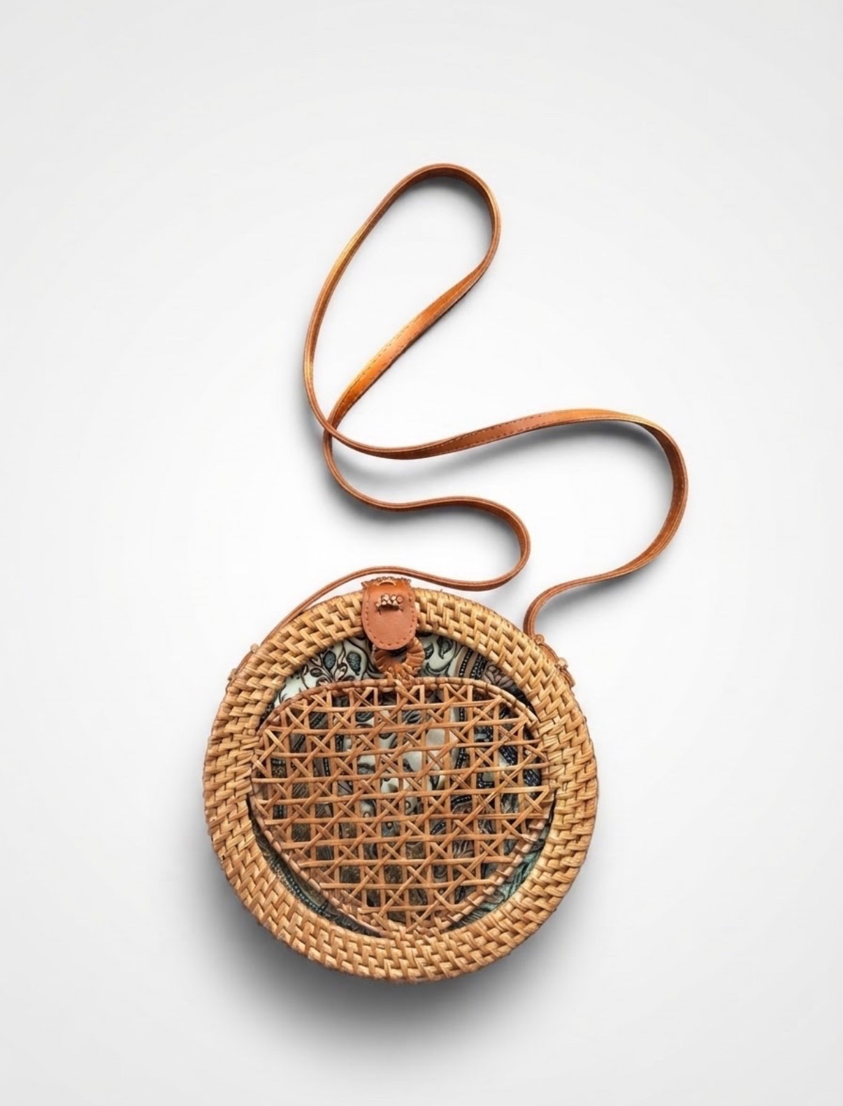 Sac rond en raphia