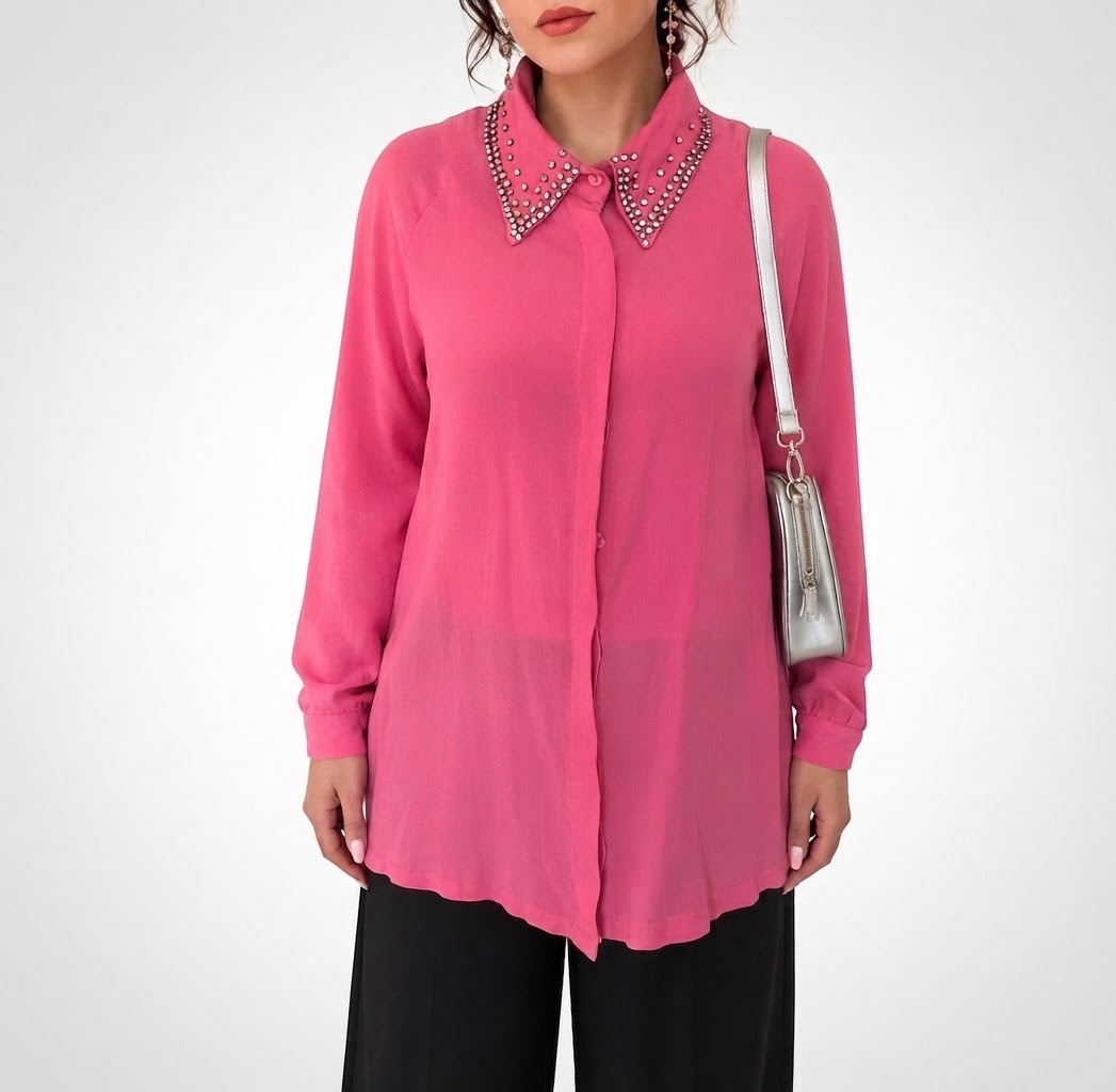 Chemise rose 💗