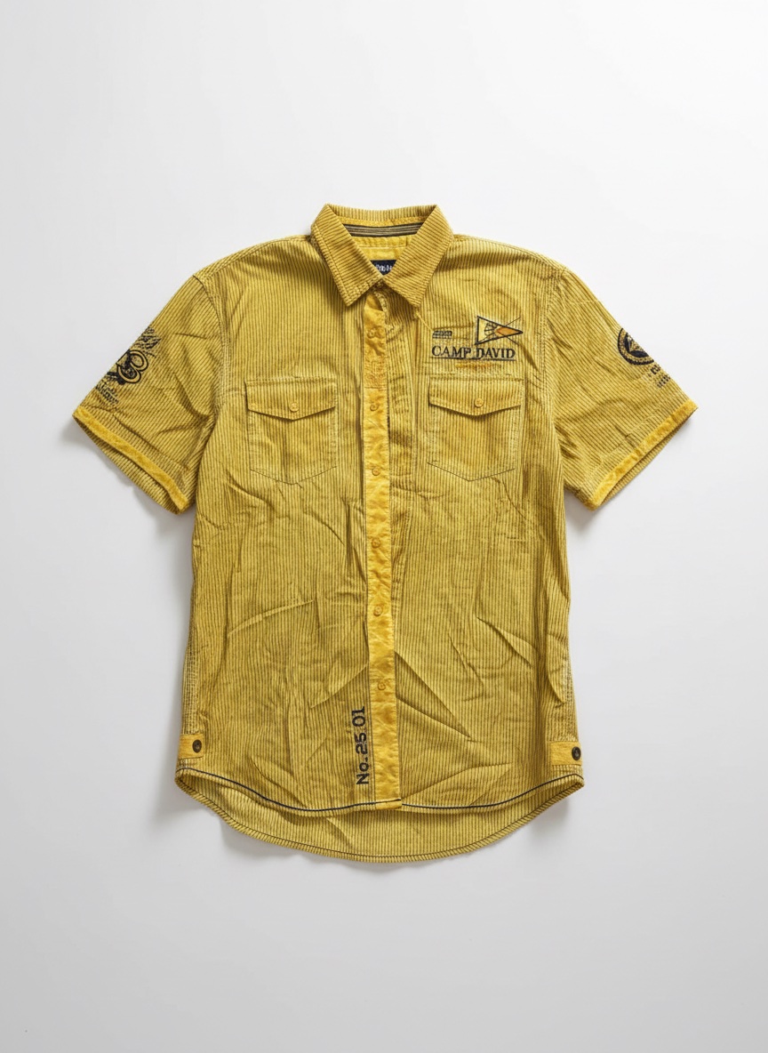 Chemise jaune vintage
