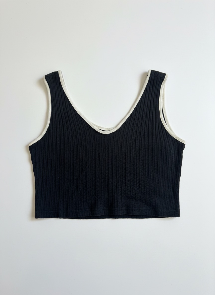 Crop top noir
