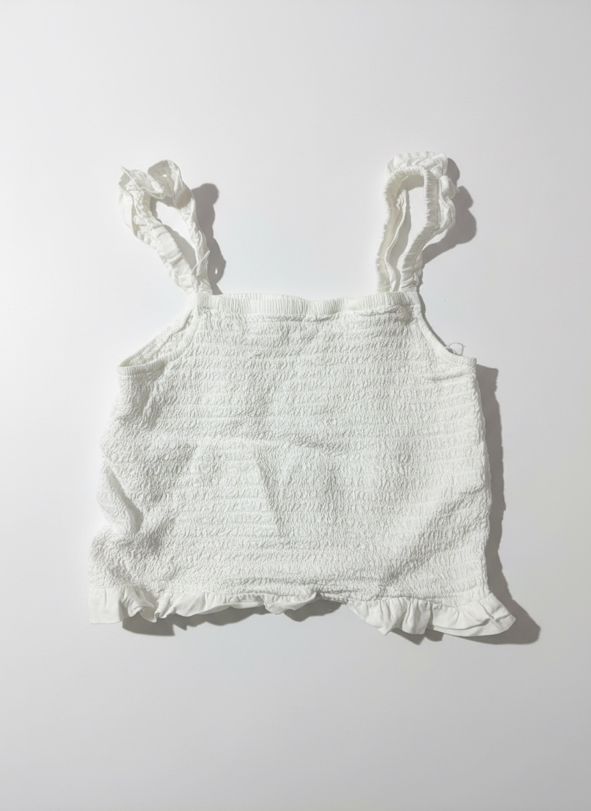 Un crop top blanc