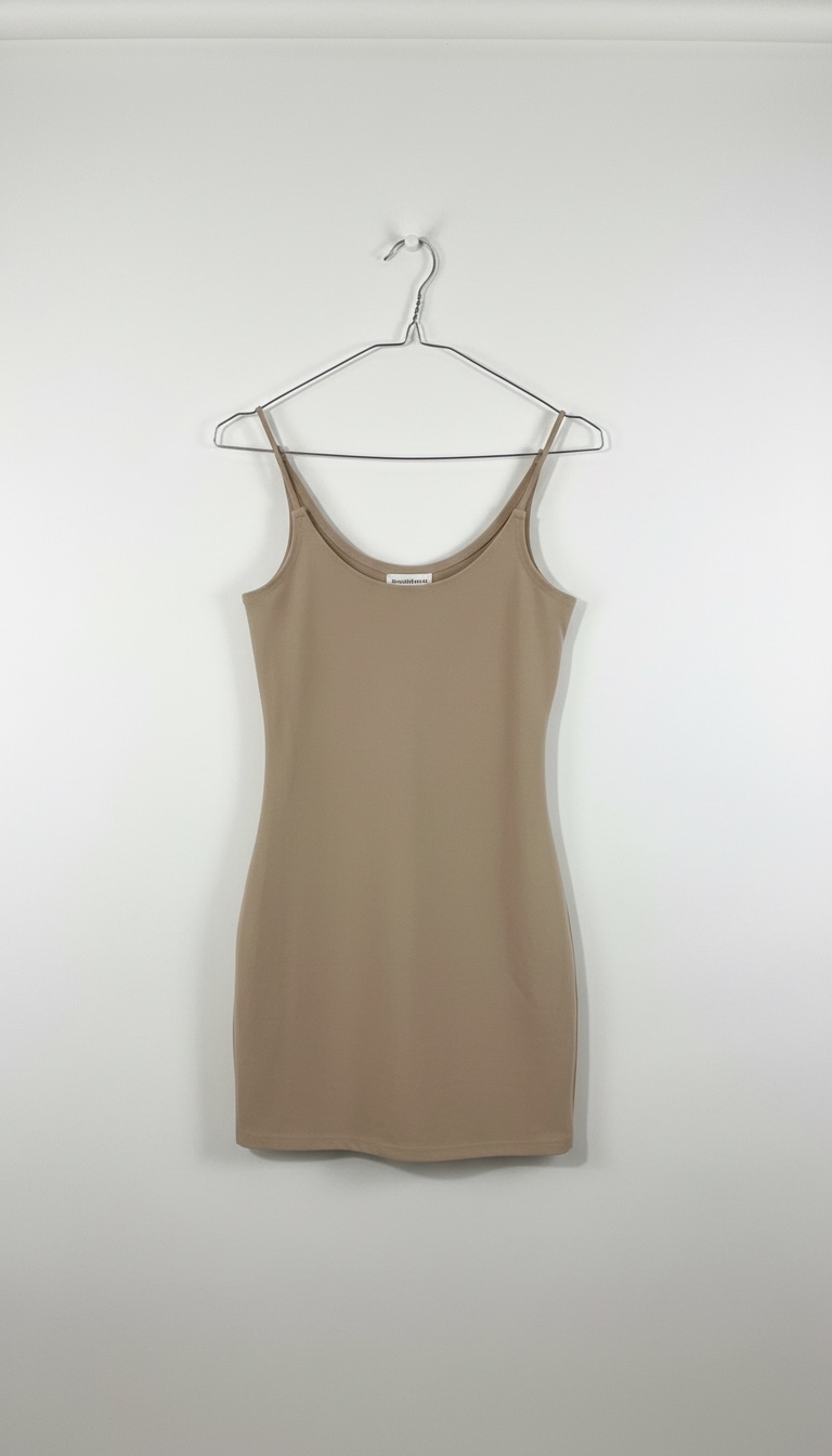 Une robe camel mini de chez Dance&Marvel