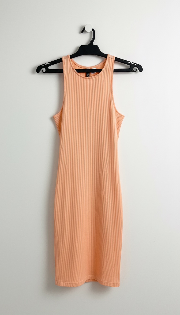 Robe corail de chez H&M