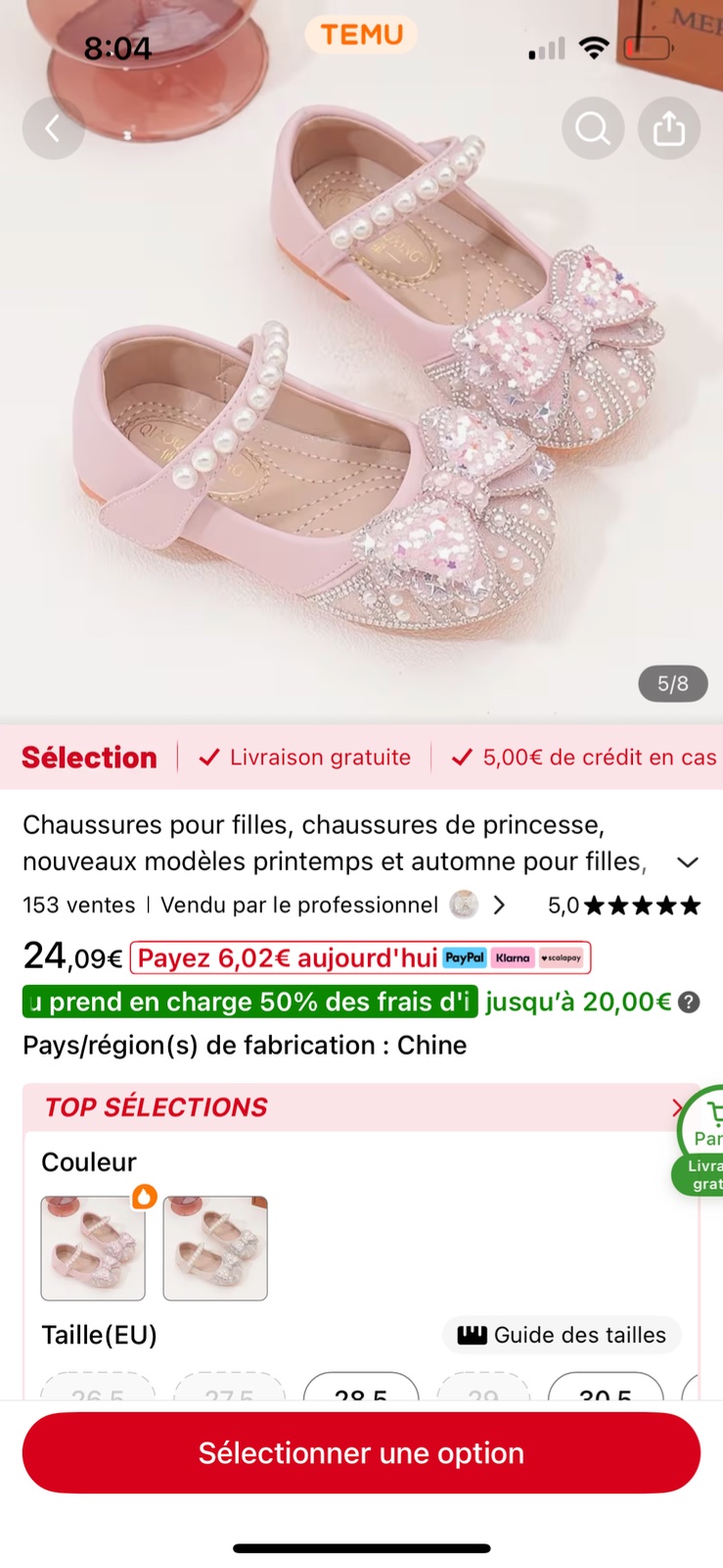 Chausseur pour fille 