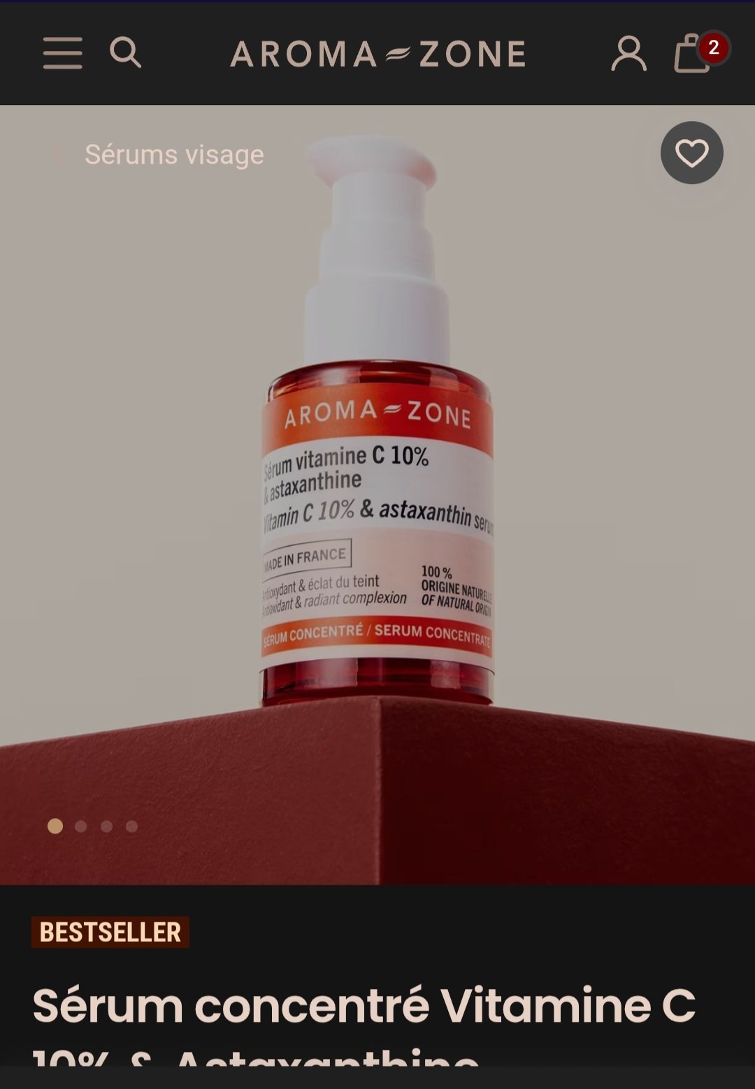Serum vitamine c 