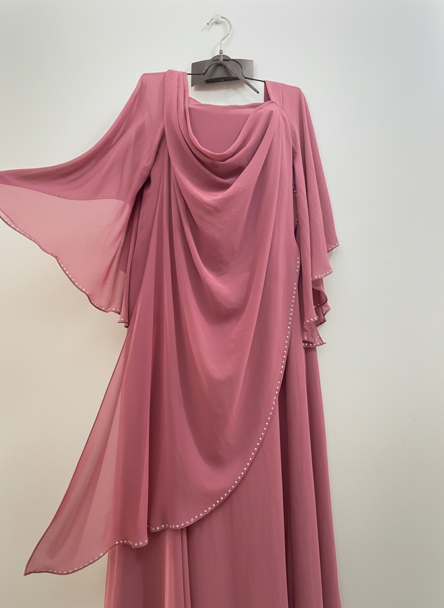 Robe violet rosé taille 48 