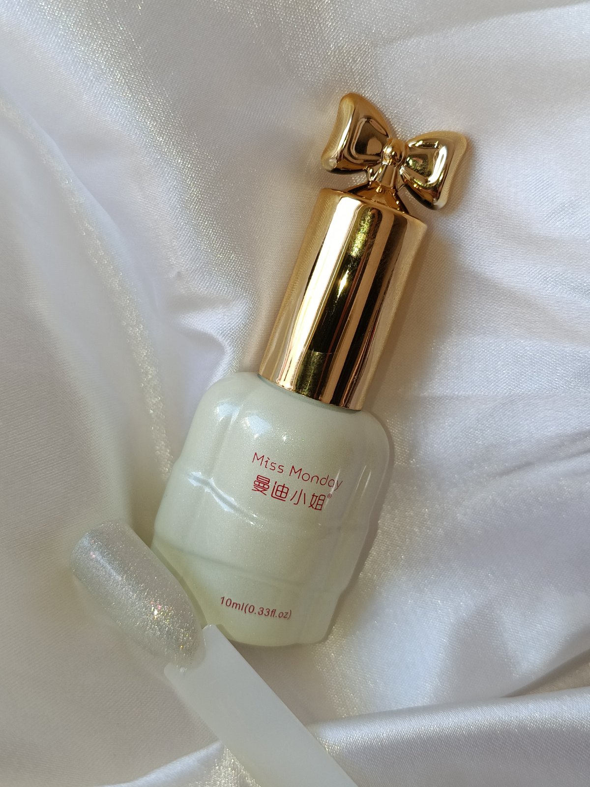 Vernis permanent cat eye's silver avec paillettes 10ml