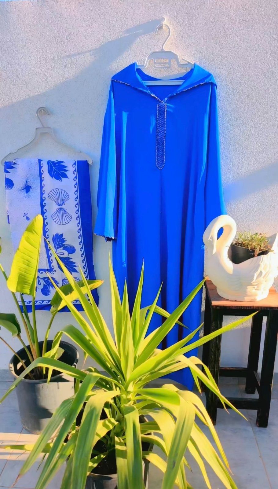 Djellaba bleu Roi 
