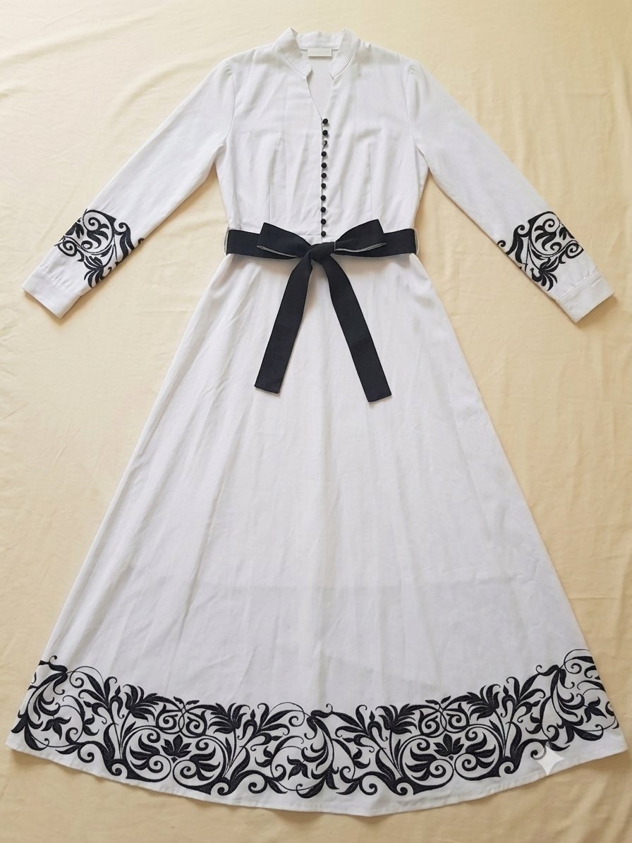 Robe noir et blanc